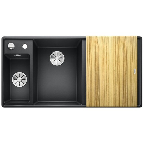 BLANCO Axia III 6 S-F InFino dřez, s excentrem SILGRANIT, antracit 524663