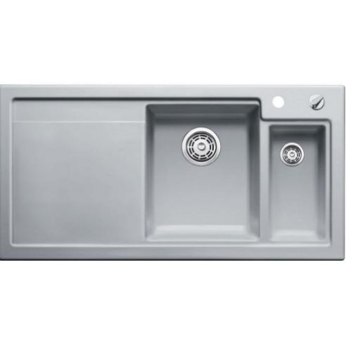 BLANCO Axon II 6 S P dřez keramika PuraPlus aluminium, pravý 516550