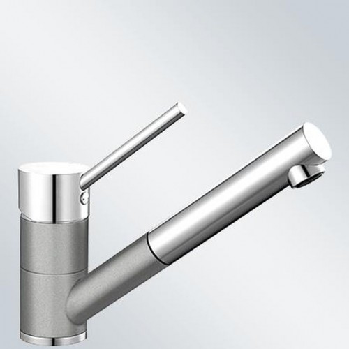 BLANCO Antas-S dřezová baterie Silgranit-look, beztlaková, aluminium/chrom 516765