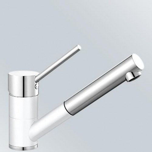 BLANCO Antas-S dřezová baterie Silgranit-look, beztlaková, bílá/chrom 516766