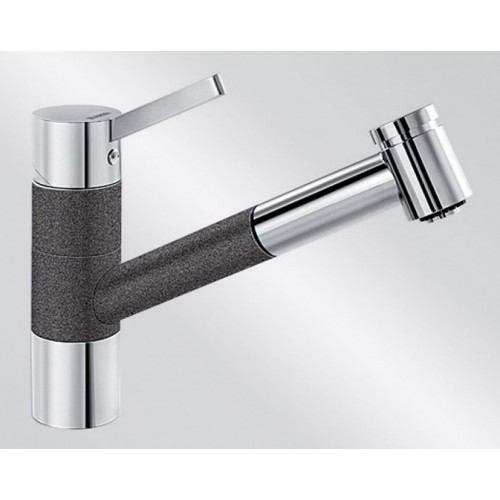 BLANCO Tivo - S dřezová baterie Silgranit, beztlaková, antracit/chrom 518425