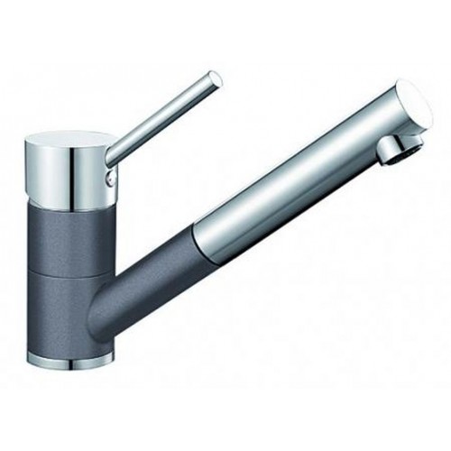 BLANCO Antas-S dřezová baterie Silgranit-look, beztlaková, šedá skála/chrom 518795