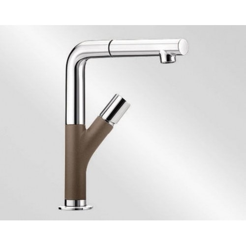 BLANCO Yovis-S Silgranit-look dřezová baterie, muškát/chrom 521732