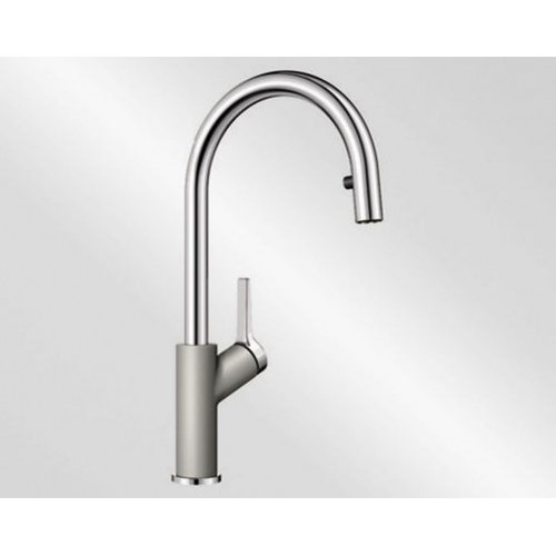 BLANCO Carena-S dřezová baterie Silgranit®-look, perlově šedá/chrom 520983 BLANCO Carena-S dřezová baterie Silgranit®-look, perlově šedá/chrom 520983