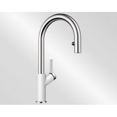 BLANCO Carena-S Vario dřezová baterie Silgranit®-look, bílá/chrom 521368