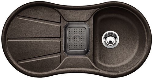 BLANCO Cron 6 S dřez s excentrem, příslušenství-šedé, kávová 515031