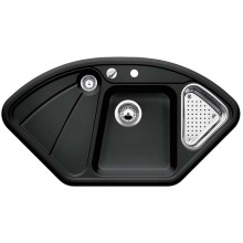 BLANCO Delta dřez keramika PuraPlus černá 512281