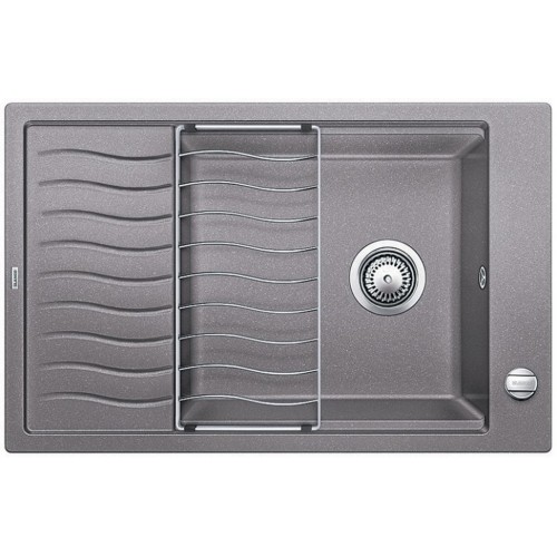 BLANCO Elon XL 6 S-F dřez Silgranit s excentrem, aluminium 519512