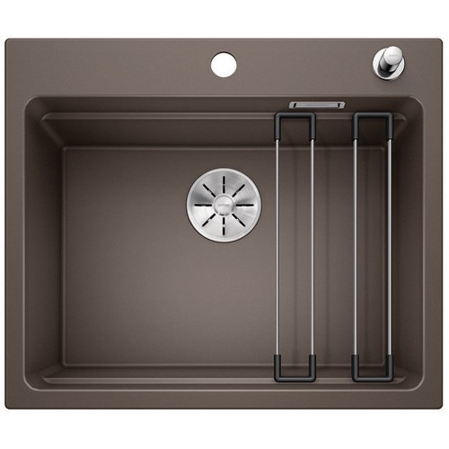BLANCO Etagon 6 InFino dřez, s excentrem SILGRANIT, kávová 524538