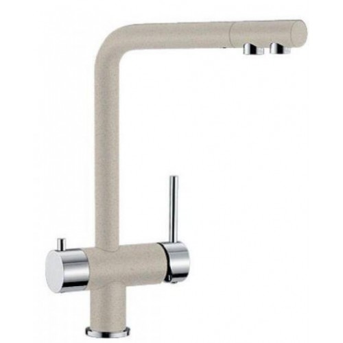BLANCO Fontas dřezová baterie na filtrovanou a užitkovou vodu písek/chrom 518509