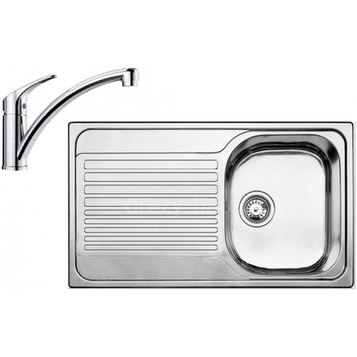 BLANCO set TIPO 45 S nerez přírodní lesk 860 x 500 mm 511942 + BRAVON baterie chrom 518818 BLANCO set TIPO 45 S nerez přírodní lesk 860 x 500 mm 511942 + BRAVON baterie chrom 518818