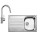 BLANCO set TIPO 45 S nerez přírodní lesk 860 x 500 mm 511942 + MIDA-S baterie chrom 521454