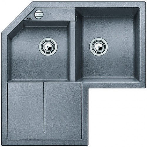 BLANCO Metra 9 E dřez Silgranit aluminium 515557 BLANCO Metra 9 E dřez Silgranit aluminium 515557