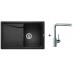 BLANCO Set dřez SONA 45 S Silgranit antracit + baterie MILA chrom