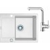 Franke SET G8 granitový dřez MRG 611-62 bílá led + baterie FN 0147 chrom 114.0120.346