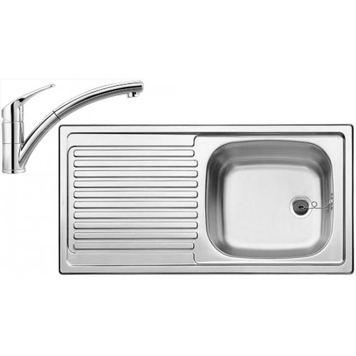 BLANCO set TOP EES přírodní nerez 860 x 435 mm + BRAVON-S baterie chrom BLANCO set TOP EES přírodní nerez 860 x 435 mm + BRAVON-S baterie chrom