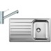 BLANCO set LIVIT 45 S Salto nerez kartáčovaný 860 x 500 mm 514786 + TIVO baterie chrom 517599