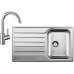BLANCO set LIVIT 45 S Salto nerez kartáčovaný 860 x 500 mm 514786 + MIDA baterie chrom 517742