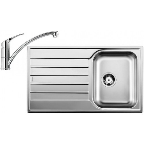 BLANCO set LIVIT 45 S Salto nerez kartáčovaný 860 x 500 mm 514786 + BRAVON baterie chrom 518818 BLANCO set LIVIT 45 S Salto nerez kartáčovaný 860 x 500 mm 514786 + BRAVON baterie chrom 518818