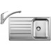 BLANCO set LIVIT 45 S Salto nerez kartáčovaný 860 x 500 mm 514786 + BRAVON-S baterie chrom 520282
