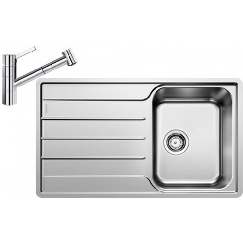BLANCO set LEMIS XL 6 S-IF nerez kartáčovaný 1000 x 500 mm 523034 + TIVO-S baterie chrom 517648 BLANCO set LEMIS XL 6 S-IF nerez kartáčovaný 1000 x 500 mm 523034 + TIVO-S baterie chrom 517648
