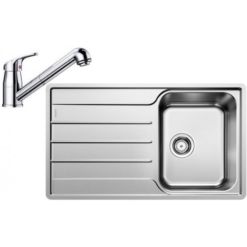 BLANCO set LEMIS XL 6 S-IF nerez kartáčovaný 1000 x 500 mm 523034 + DARAS-S baterie chrom 517731