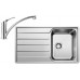 BLANCO set LEMIS XL 6 S-IF nerez kartáčovaný 1000 x 500 mm 523034 + BRAVON baterie chrom 518818