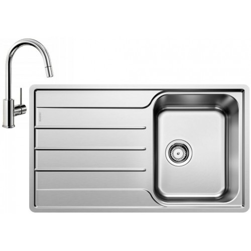 BLANCO set LEMIS XL 6 S-IF nerez kartáčovaný 1000 x 500 mm 523034 + MIDA-S baterie chrom 521454