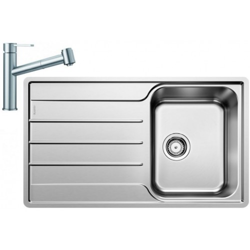 BLANCO set LEMIS XL 6 S-IF nerez kartáčovaný 1000 x 500 mm 523034 + AMBIS-S baterie chrom 523119