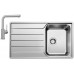 BLANCO set LEMIS XL 6 S-IF nerez kartáčovaný 1000 x 500 mm 523034 + LANORA baterie chrom 523122