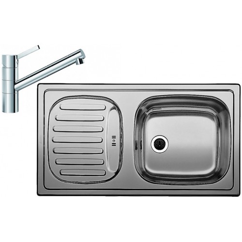 BLANCO set FLEX mini profilovaný nerez 780 x 435 mm 512032 + TIVO baterie chrom 517599