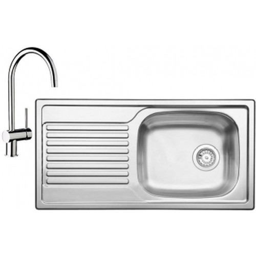 BLANCO set MAGNAT přírodní nerez 860 x 435 mm 511916 + MIDA baterie chrom 517742 BLANCO set MAGNAT přírodní nerez 860 x 435 mm 511916 + MIDA baterie chrom 517742