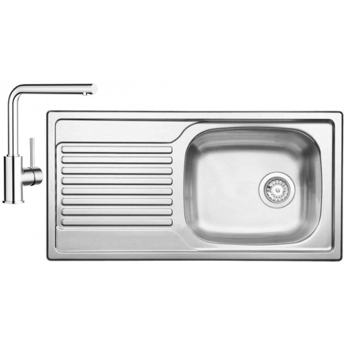 BLANCO set MAGNAT přírodní nerez 860 x 435 mm 511916 + MILA baterie chrom 519414 BLANCO set MAGNAT přírodní nerez 860 x 435 mm 511916 + MILA baterie chrom 519414