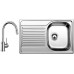 BLANCO set Tipo 45 S Compact 3 1/2 nerez kartáčovaný 780 x 500 mm 513442 + MIDA baterie chrom 517742