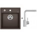 BLANCO Set dřez Dalago 45 Silgranit káva + baterie Mila chrom