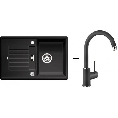 BLANCO Set dřez Zia 45 S Silgranit antracit + baterie Mida antracit