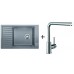 BLANCO Set dřez Elon XL 6 S Silgranit aluminium + baterie Mila chrom