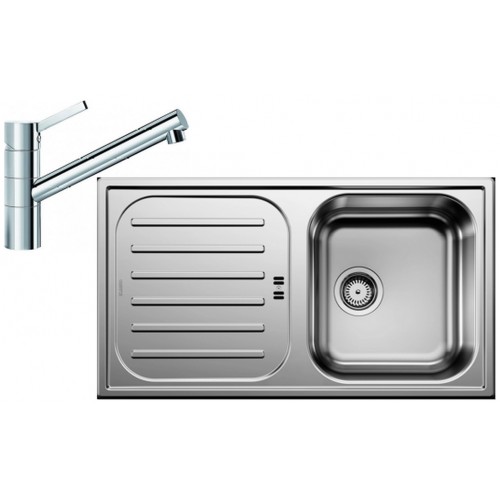 BLANCO set FLEX Pro 45 S nerez přírodní lesk 860 x 480 mm + TIVO baterie chrom