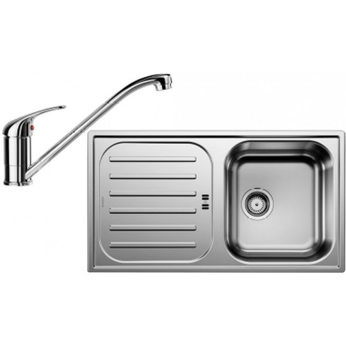 BLANCO set FLEX Pro 45 S nerez přírodní lesk 860 x 480 mm + DARAS baterie chrom