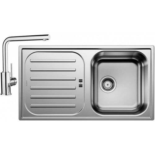 BLANCO set FLEX Pro 45 S nerez přírodní lesk 860 x 480 mm + MILA baterie chrom
