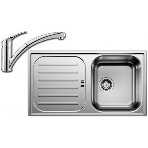 BLANCO set FLEX Pro 45 S nerez přírodní lesk 860 x 480 mm + BRAVON-S baterie chrom