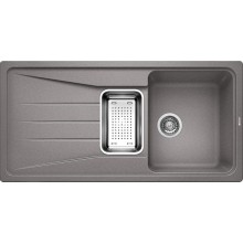 BAZAR BLANCO SONA 6S dřez Silgranit aluminium, oboustranné provedení 519854 ROZBALENO!!