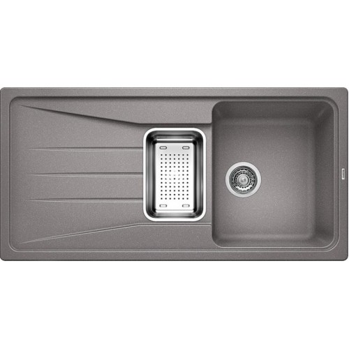 BAZAR BLANCO SONA 6S dřez Silgranit aluminium, oboustranné provedení 519854 ROZBALENO!!