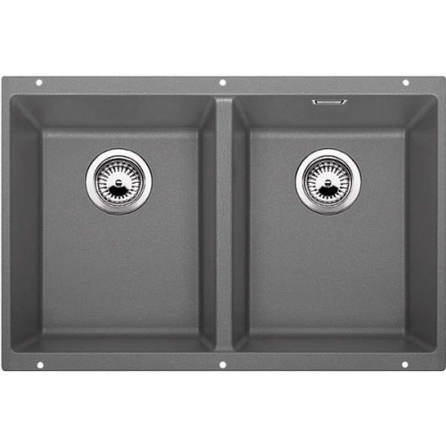 BLANCO Subline 350/350-U dřez s táhlem, aluminium 516286
