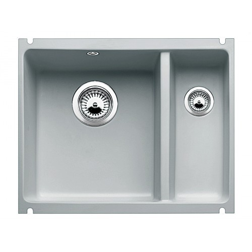 BLANCO Subline 350/150-U dřez keramický s táhlem, včetně sifonu, aluminium 514528