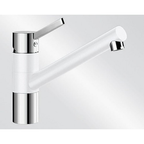 BLANCO Tivo ND dřezová baterie Silgranit-look, beztlaková, bílá/chrom 518418