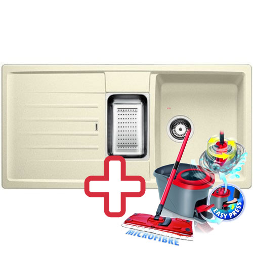 BLANCO Metra 6 S dřez Silgranit jasmín 513047 + ZDARMA VILEDA MOP Easy Wring