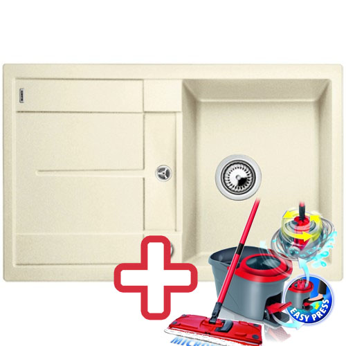 BLANCO Metra 45 S dřez Silgranit jasmín 513188 + ZDARMA VILEDA MOP Easy Wring BLANCO Metra 45 S dřez Silgranit jasmín 513188 + ZDARMA VILEDA MOP Easy Wring