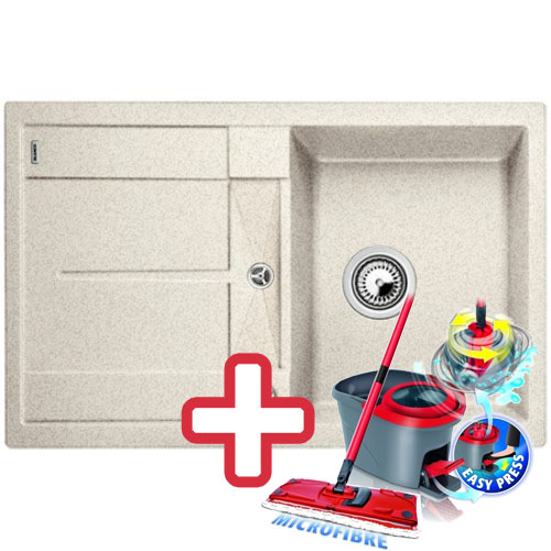 BLANCO Metra 45 S dřez Silgranit písek 513189 + ZDARMA VILEDA MOP Easy Wring