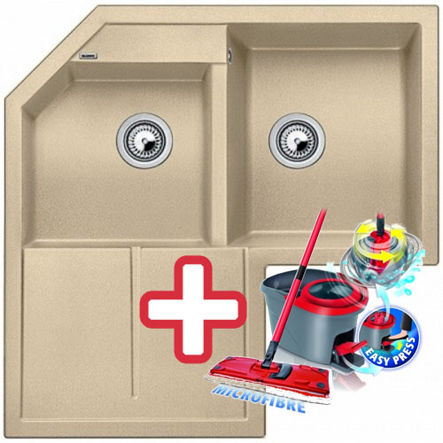 BLANCO Metra 9 E dřez Silgranit béžová champagne 515570 + ZDARMA VILEDA MOP Easy Wring